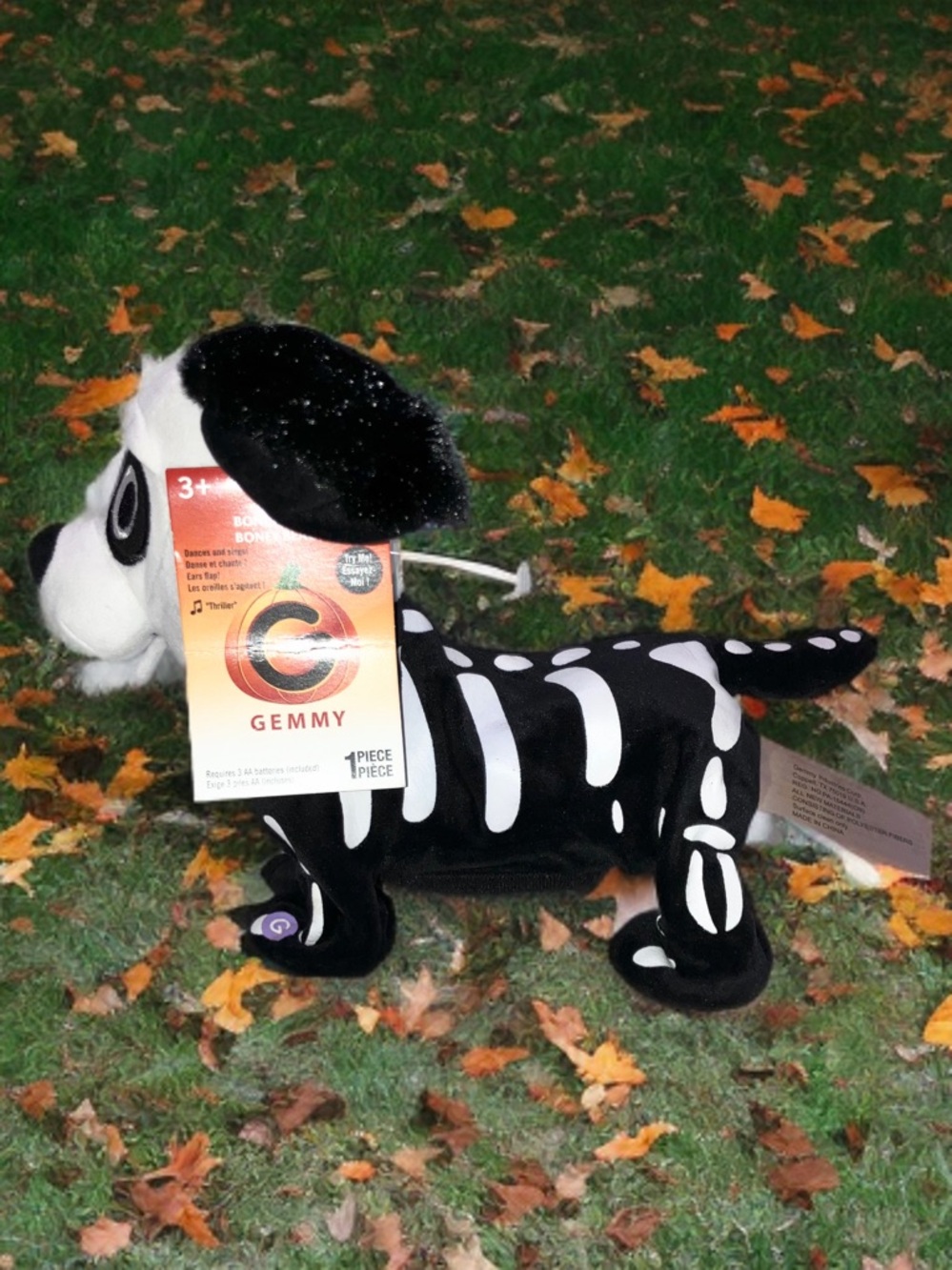Halloween Boney Beagle Skeleton Dog Dancing Michael Jackson Thriller Works NWT